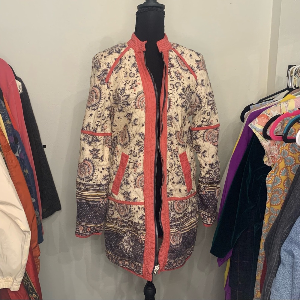 Floral Patterned Women's Jacket - image 2